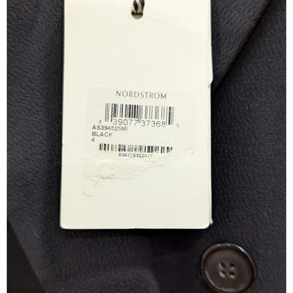 1901 Women's 4 Black Double Breasted Blazer NWT